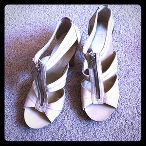 Michael Kors T-strap heels nude